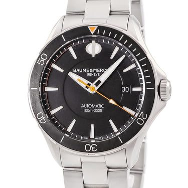 腕時計 ボーム&メルシエ BAUME&MERCIER クリフトン クラブ M0A10340 自動巻き メンズ ブラック 逆回転防止ベゼル デイト