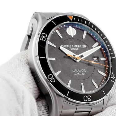 腕時計 ボーム&メルシエ BAUME&MERCIER クリフトン クラブ M0A10340 自動巻き メンズ ブラック 逆回転防止ベゼル デイト