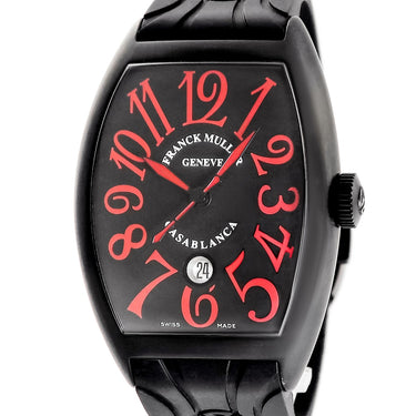腕時計 フランクミュラー FRANCK MULLER トノウカーベックス カサブランカ デイト ノアール 8880CDTNRRD 自動巻き メンズ ブラック レッド