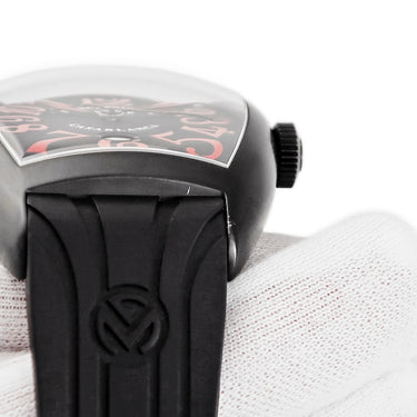 腕時計 フランクミュラー FRANCK MULLER トノウカーベックス カサブランカ デイト ノアール 8880CDTNRRD 自動巻き メンズ ブラック レッド