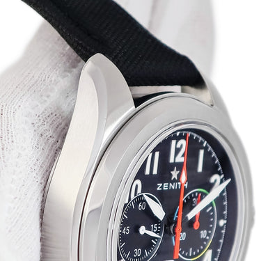 腕時計 ゼニス ZENITH パイロット ビッグデイト フライバック 03.4000.3652/21.I001 自動巻き メンズ ブラック エルプリメロ