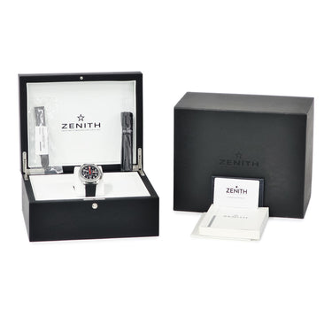腕時計 ゼニス ZENITH パイロット ビッグデイト フライバック 03.4000.3652/21.I001 自動巻き メンズ ブラック エルプリメロ