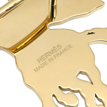 エルメス HERMES ぺガス・グラヴェ H603872S ゴールド GP スカーフリング ペガサスモチーフ カレ用