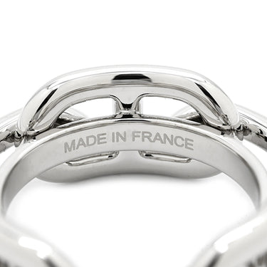 エルメス HERMES レガード カレ90用 H601107S シルバー メタル スカーフリング ルガデ シェーヌダンクルモチーフ