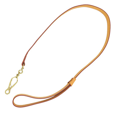 ルイヴィトン LOUIS VUITTON レッス バクスターMM M58051 ナチュラル ヌメ革 小物 ゴールド金具 犬 中型犬 リード リーシュ 散歩紐 ドッグリード ペット用品