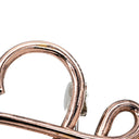 ロエベ LOEWE アナグラム マルチカラ― メタル ブローチ ロゴマーク アクセント 大振り スクエア