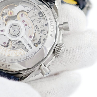 腕時計 ブライトリング BREITLING ナビタイマー B01 クロノグラフ 41 AB0139 AB0139A71G1P1 自動巻き メンズ OH済 回転ベゼル 青針