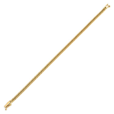 喜平 KIHEI K18 18金 16.2cm 4.6g 12面トリプル イエローゴールド K18YG ブレスレット 造幣局検定マーク ※ショッピングローン対応していません