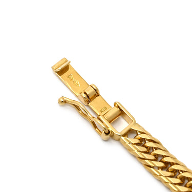 喜平 KIHEI K18 18金 17cm 10.4g 16面トリプル イエローゴールド K18YG ブレスレット 造幣局検定マーク ※ショッピングローン対応していません