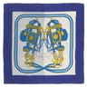 エルメス HERMES カレ90 CARRE ホワイト×ブルー シルク スカーフ 【BRIDES de GALA/ブリッド ドゥ ガラ】