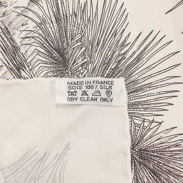 エルメス HERMES カレ90 CARRE ホワイト シルク スカーフ 【Le Jardin de Leila/レイラの庭】