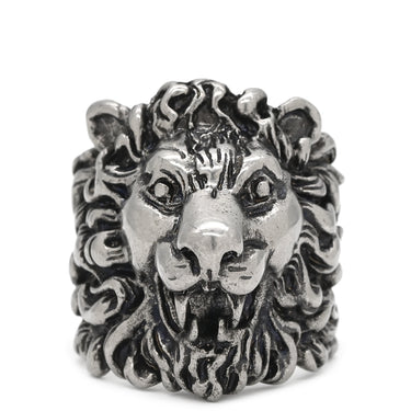 グッチ GUCCI ライオンヘッド 402763 シルバー メタル #23 リング 指輪 ヴィンテージ金具 エイジングパラジウム アニマルモチーフ 22号