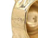 グッチ GUCCI ライオンヘッド クリスタル 402763 ゴールド GP クリスタル #19 リング 指輪 アニマルモチーフ 18号