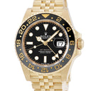 腕時計 ロレックス ROLEX GMTマスター II 126718GRNR 自動巻き メンズ ランダム番 K18YG無垢 ブラック グレー ベンツ針 ジュビリー