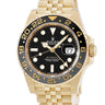 腕時計 ロレックス ROLEX GMTマスター II 126718GRNR 自動巻き メンズ ランダム番 K18YG無垢 ブラック グレー ベンツ針 ジュビリー
