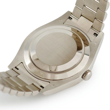 腕時計 ロレックス ROLEX デイデイト II 218239BG 自動巻き メンズ K18WG無垢 純正ダイヤ&サファイア バゲット ランダム番