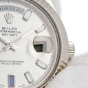腕時計 ロレックス ROLEX デイデイト II 218239BG 自動巻き メンズ K18WG無垢 純正ダイヤ&サファイア バゲット ランダム番