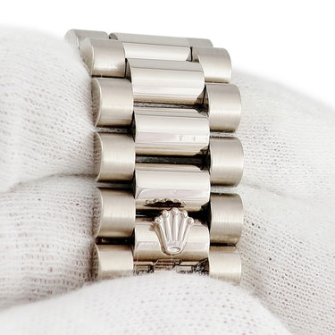 腕時計 ロレックス ROLEX デイデイト II 218239BG 自動巻き メンズ K18WG無垢 純正ダイヤ&サファイア バゲット ランダム番