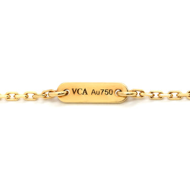 ヴァンクリーフアーペル Van Cleef & Arpels スウィート アルハンブラ ペンダント VCARF69100 パールホワイト×イエローゴールド K18YG マザーオブパール ネックレス 白 Au750 シェル