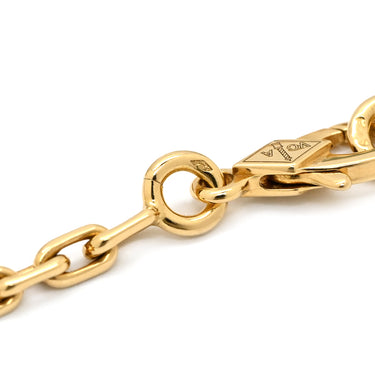 ヴァンクリーフアーペル Van Cleef & Arpels ラッキーアルハンブラ 4モチーフ VCARD79600 マルチカラー×イエローゴールド K18YG カーネリアン タイガーズアイ マザーオブパール マラカイト ブレスレット K18 マルチストーン VCA