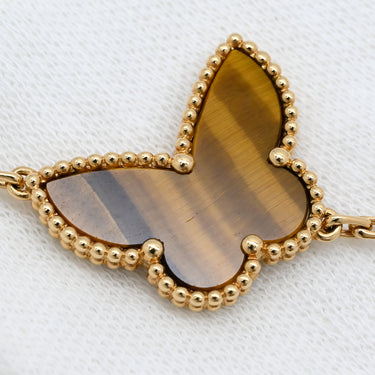 ヴァンクリーフアーペル Van Cleef & Arpels ラッキーアルハンブラ 4モチーフ VCARD79600 マルチカラー×イエローゴールド K18YG カーネリアン タイガーズアイ マザーオブパール マラカイト ブレスレット K18 マルチストーン VCA