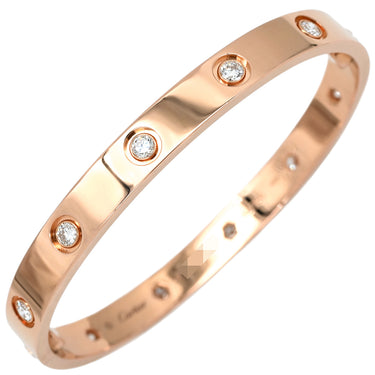 カルティエ Cartier LOVE ラブブレスレット クラシックモデル フルダイヤ CRB6070200 ピンクゴールド K18PG ダイヤモンド #16 ブレスレット 18K RG ダイヤ 10P 新型