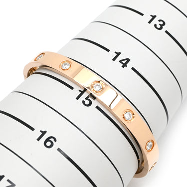 カルティエ Cartier LOVE ラブブレスレット クラシックモデル フルダイヤ CRB6070200 ピンクゴールド K18PG ダイヤモンド #16 ブレスレット 18K RG ダイヤ 10P 新型