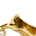 ティファニー Tiffany & Co キャットモチーフ パールホワイト×イエローゴールド K18YG パール ブローチ T＆Co. Au750 18K パール 真珠 ヴィンテージ