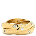 カルティエ Cartier トリニティ コンステレーション ダイヤモンド イエローゴールド K18YG ダイヤモンド #52(JP12) リング 指輪 15石 18K 750 YG 11号