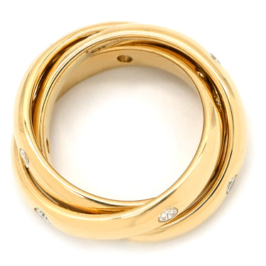 カルティエ Cartier トリニティ コンステレーション ダイヤモンド イエローゴールド K18YG ダイヤモンド #52(JP12) リング 指輪 15石 18K 750 YG 11号