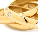カルティエ Cartier トリニティ コンステレーション ダイヤモンド イエローゴールド K18YG ダイヤモンド #52(JP12) リング 指輪 15石 18K 750 YG 11号