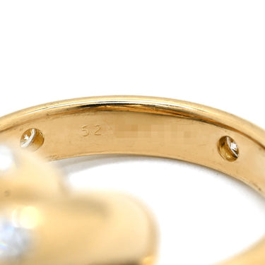 カルティエ Cartier トリニティ コンステレーション ダイヤモンド イエローゴールド K18YG ダイヤモンド #52(JP12) リング 指輪 15石 18K 750 YG 11号