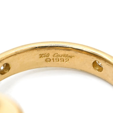 カルティエ Cartier トリニティ コンステレーション ダイヤモンド イエローゴールド K18YG ダイヤモンド #52(JP12) リング 指輪 15石 18K 750 YG 11号