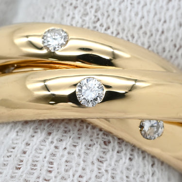 カルティエ Cartier トリニティ コンステレーション ダイヤモンド イエローゴールド K18YG ダイヤモンド #52(JP12) リング 指輪 15石 18K 750 YG 11号