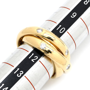 カルティエ Cartier トリニティ コンステレーション ダイヤモンド イエローゴールド K18YG ダイヤモンド #52(JP12) リング 指輪 15石 18K 750 YG 11号