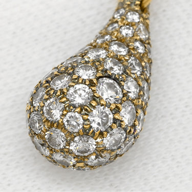 ティファニー Tiffany & Co ティアドロップ ダイヤモンド ラージ イエローゴールド K18YG ダイヤモンド ネックレス T＆Co. Au750 18K エルサペレッティ しずく
