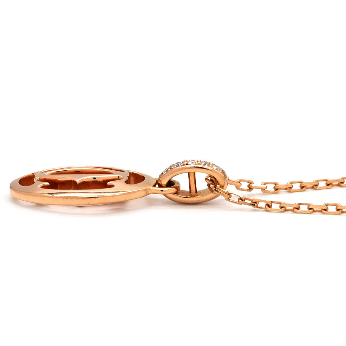 カルティエ Cartier ロゴ ドゥーブルC ピンクゴールド ネックレス