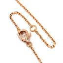カルティエ Cartier ロゴ ドゥーブルC ピンクゴールド K18PG ダイヤモンド ネックレス Au750 K18 18金 ダイヤ 5石 5Ｐオーバル
