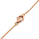 カルティエ Cartier ロゴ ドゥーブルC ピンクゴールド K18PG ダイヤモンド ネックレス Au750 K18 18金 ダイヤ 5石 5Ｐオーバル