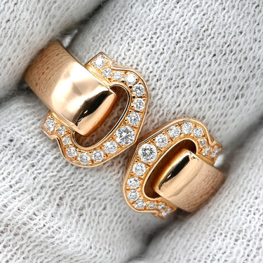 カルティエ Cartier 2C ブークルセ ダイヤ ピンクゴールド K18PG ダイヤモンド #53(JP13) リング 指輪 ドゥーブルC C2 750 18K PG 12.5号