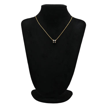 ブルガリ BVLGARI ビーゼロワン ネックレス 346083 ピンクゴールド×ブラック K18PG セラミック ネックレス B-zero1 ペンダント 18K 750PG 黒