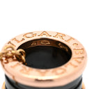 ブルガリ BVLGARI ビーゼロワン ネックレス 346083 ピンクゴールド×ブラック K18PG セラミック ネックレス B-zero1 ペンダント 18K 750PG 黒