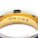 ミキモト MIKIMOTO ウェレンドルフ エマイユ ダイヤリング ブルーXホワイトゴールドXイエローゴールド K18WG K18YG エマイユ ダイヤモンド リング 指輪 青 Wellendorff 1Pダイヤ 8.5号