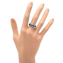 ミキモト MIKIMOTO ウェレンドルフ エマイユ ダイヤリング ブルーXホワイトゴールドXイエローゴールド K18WG K18YG エマイユ ダイヤモンド リング 指輪 青 Wellendorff 1Pダイヤ 8.5号