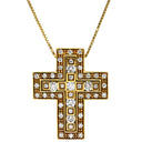 ダミアーニ DAMIANI ベルエポック S 20079804 イエローゴールド K18YG ダイヤモンド ネックレス ペンダント 750 18金 クロス 十字架 ダイヤ
