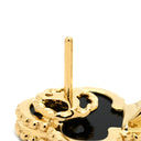 ヴァンクリーフアーペル Van Cleef & Arpels ヴィンテージ アルハンブラ VCARA44200 ブラック×イエローゴールド K18YG オニキス ピアス VCA 黒 750YG 18K オニキス
