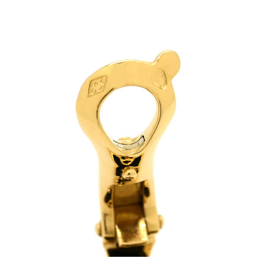 ヴァンクリーフアーペル Van Cleef & Arpels ヴィンテージ アルハンブラ VCARA44200 ブラック×イエローゴールド K18YG オニキス ピアス VCA 黒 750YG 18K オニキス