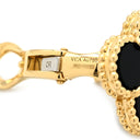 ヴァンクリーフアーペル Van Cleef & Arpels ヴィンテージ アルハンブラ VCARA44200 ブラック×イエローゴールド K18YG オニキス ピアス VCA 黒 750YG 18K オニキス