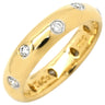 ティファニー Tiffany & Co ドッツ ダイヤリング イエローゴールド K18YG ダイヤモンド Pt950 リング 指輪 T＆Co. 18K 750 YG 10P 7.5号