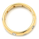 ティファニー Tiffany & Co ドッツ ダイヤリング イエローゴールド K18YG ダイヤモンド Pt950 リング 指輪 T＆Co. 18K 750 YG 10P 7.5号